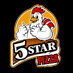 5 Star Pizza logo.